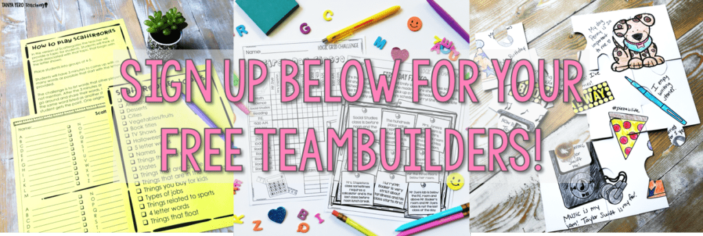team building activities for students
