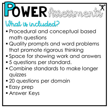 1st Grade Math Assessments | Test Prep | Quizzes and Tests POWER Problems™ - Image 2