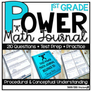 1st Grade Math Practice Journal | Spiral Review | Morning Work POWER ...