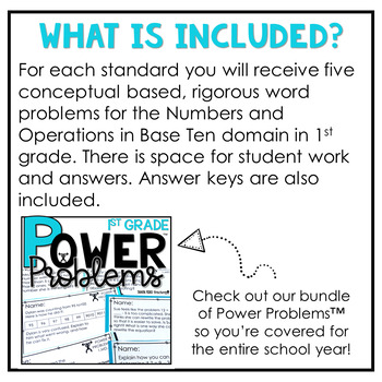 1st Grade Math Word Problems Power Problems™ Measurement and Data Standards - Image 2