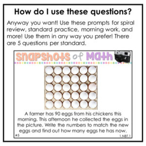 1st Grade Word Problems Morning Work | YEARLONG | Guided Math Spiral ...