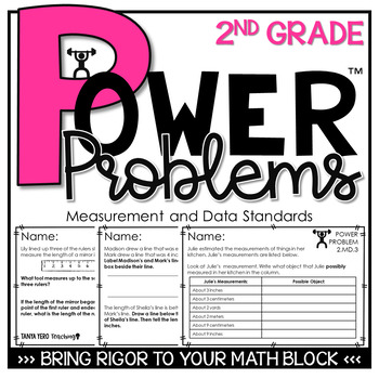 2nd Grade Math Word Problems Measurement and Data Standards Power Problems™