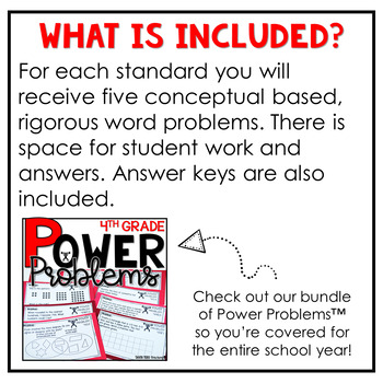 4th Grade Word Problems | Math Spiral Review | Fractions Power Problems - Image 2