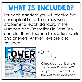 5th Grade Word Problems | Math Spiral Review | Fractions | Power Problems - Image 2