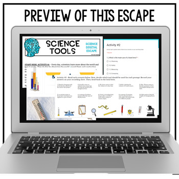 Google Classroom Science Digital Escape Room | Science Tools - Image 4