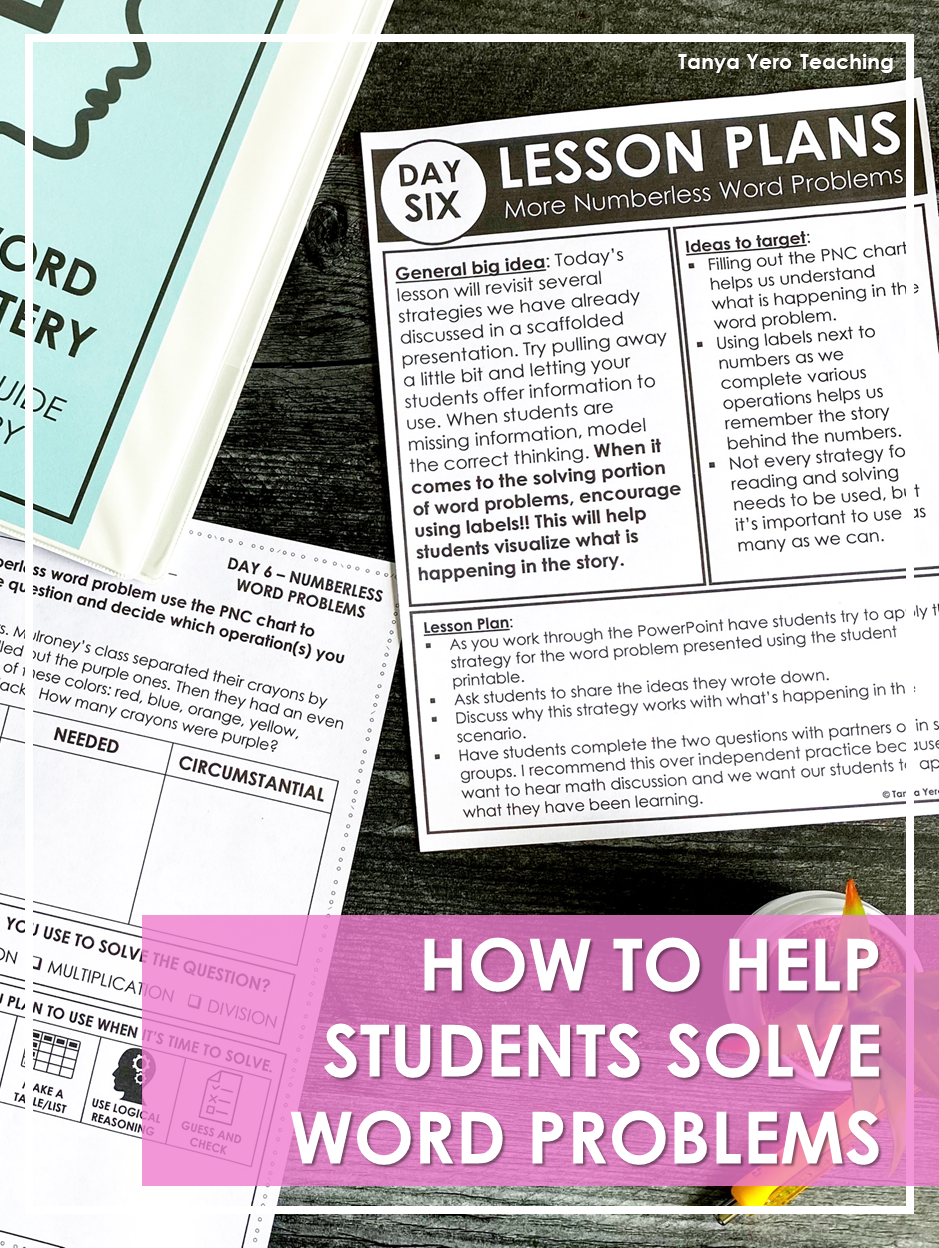 how to help students solve word problems